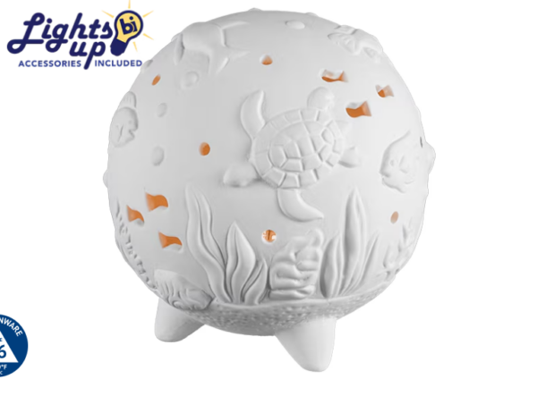under the sea luminary pottery
